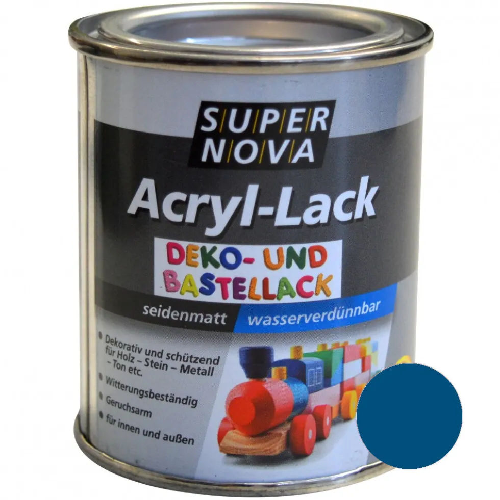 Super Nova Acryl Lack königsblau seidenmatt für innen und außen