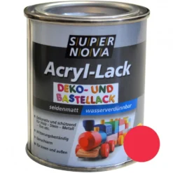Super Nova Acryl Lack rot seidenmatt für innen und außen