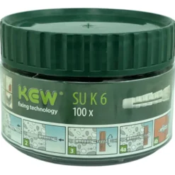 Super-Universaldübel mit Kragen 6 x 36 mm in 100er Dose