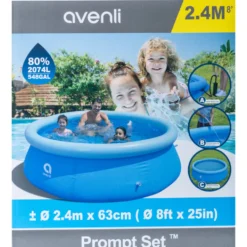 Swimming-Pool Quick Up Ø 240 x 63 cm mit Zubehör
