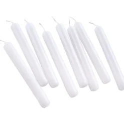 Tafelkerzen 8 Stück 190 x Ø 22 mm weiß