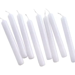 Tafelkerzen 8 Stück 190 x Ø 22 mm weiß