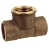 T-Übergangsstück aus Rotguss 15 mm x ½" IG x 15 mm