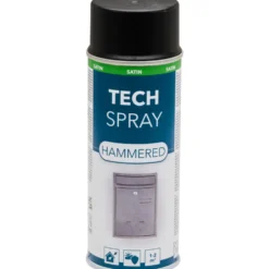 Tech Spray Hammerschlag Seidenglanz 400 ml schwarz