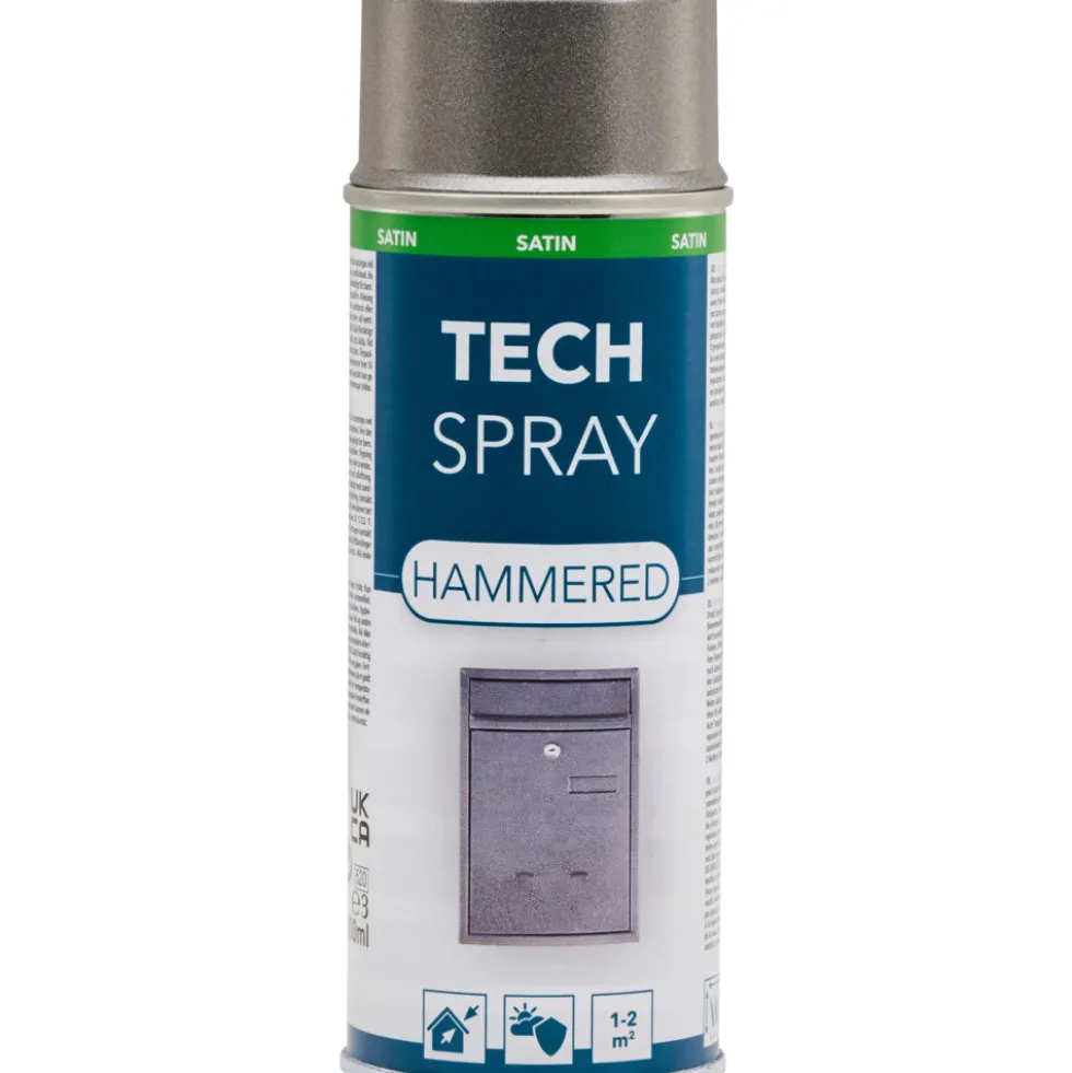 Tech Spray Hammerschlag Seidenglanz 400 ml anthrazit
