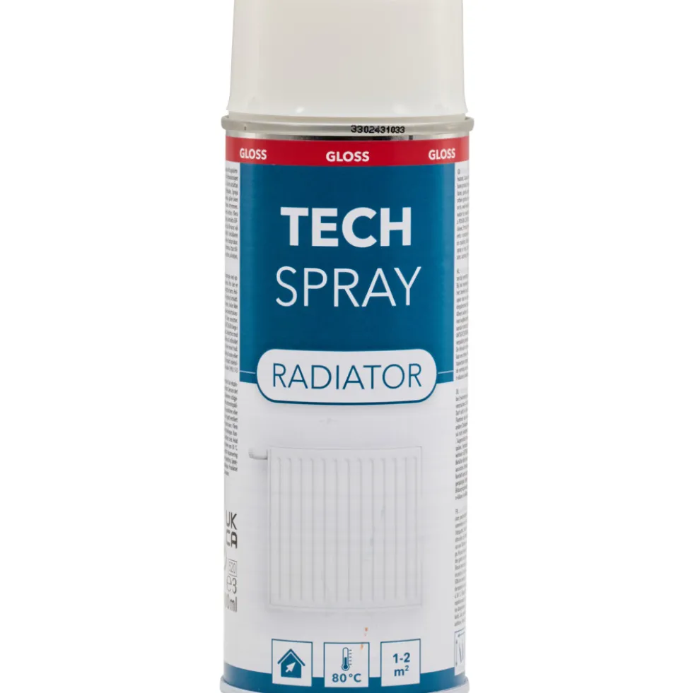 Tech Spray Heizkörper Lack glänzend weiß