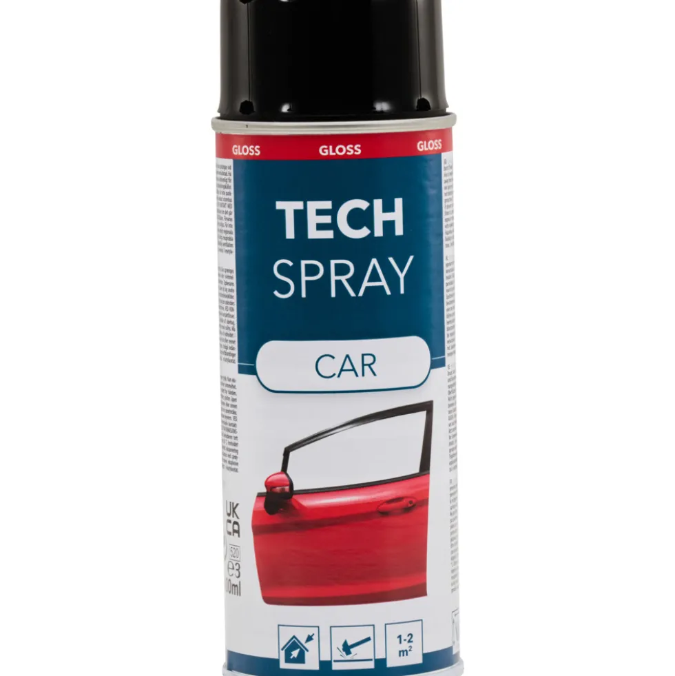 Tech Spray Rallye glänzend Schwarz