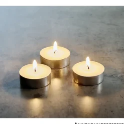 Teelichter Maxi, 12 Stück, Weiß