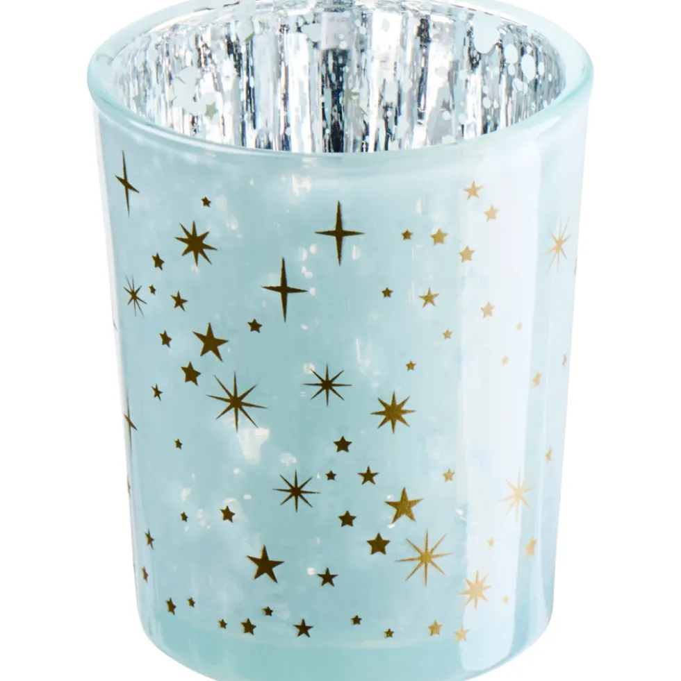 Teelichthalter Glas 7 cm, 3-fach sortiert