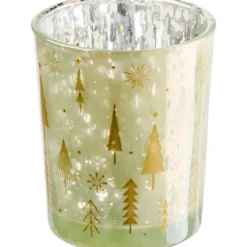 Teelichthalter Glas 7 cm, 3-fach sortiert