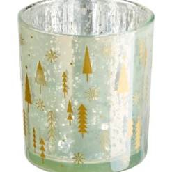 Teelichthalter Glas 5,5cm, 3-fach sortiert