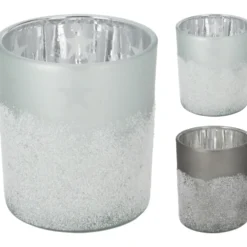 Teelichthalter Ø 7 x 8 cm aus Glas