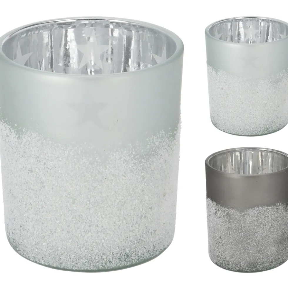 Teelichthalter Ø 7 x 8 cm aus Glas