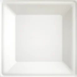Teller "be green", eckig, weiß, 10 Stück, 26 x 26 cm