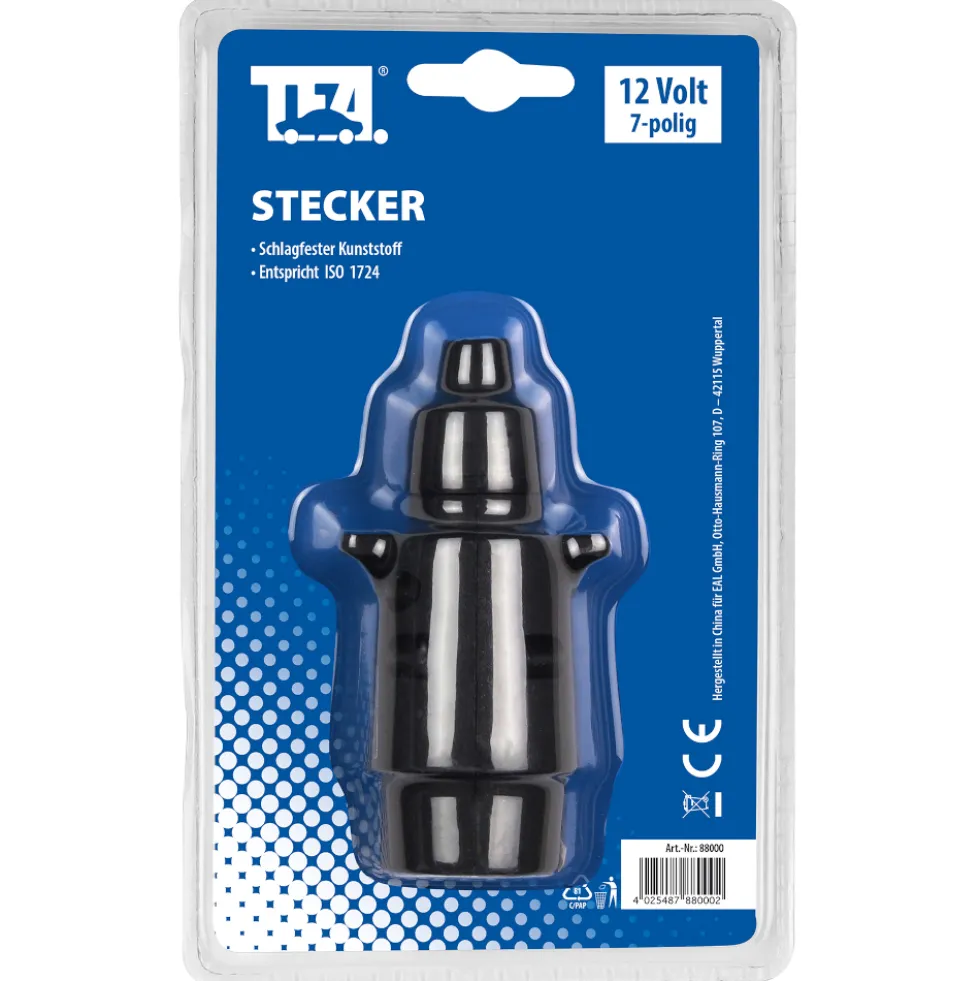 TFA Stecker 7-polig aus Kunststoff mit 12 V