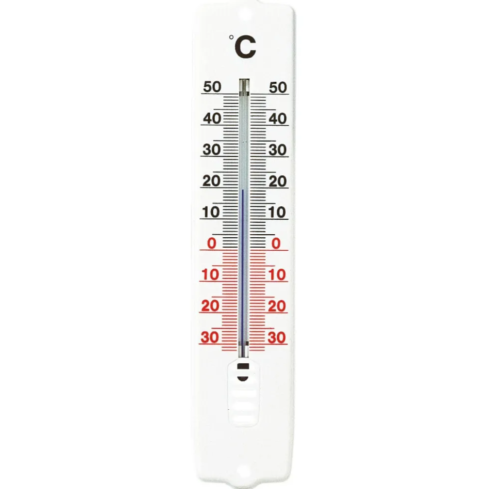 Thermometer für den Innen und Außenbereich in weiß aus Kunststoff zum Aufhängen