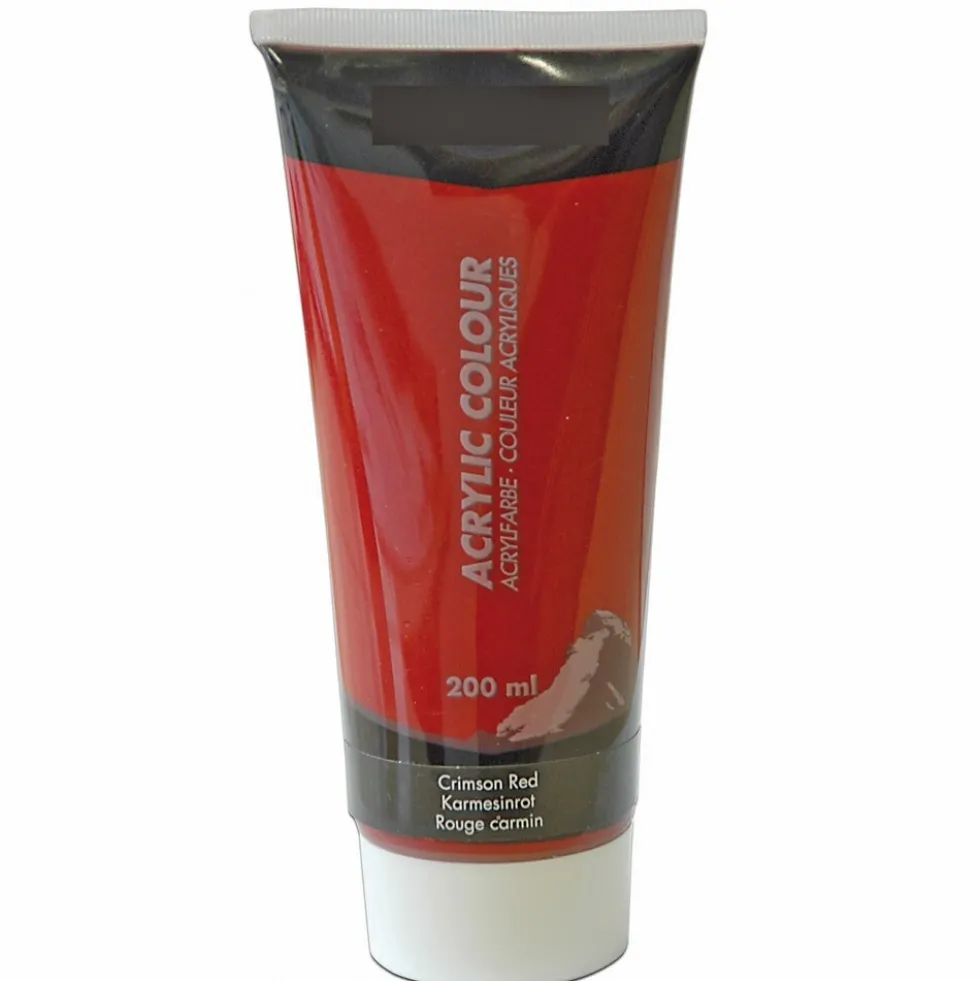 The Wall Acrylfarbe in Karmesinrot 200 ml Tube