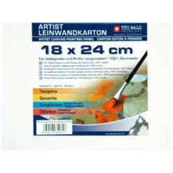 The Wall Artist Leinwandkarton 18x24cm weiss 100umwolle vorgrundiert