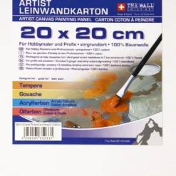 The Wall Artist Leinwandkarton 20 x 20 cm in Weiß