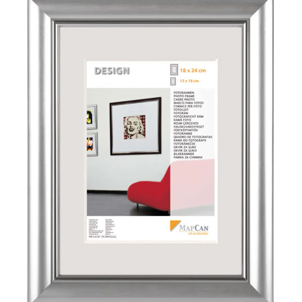 The Wall Fotorahmen Elegance 18 x 24 cm in Silber