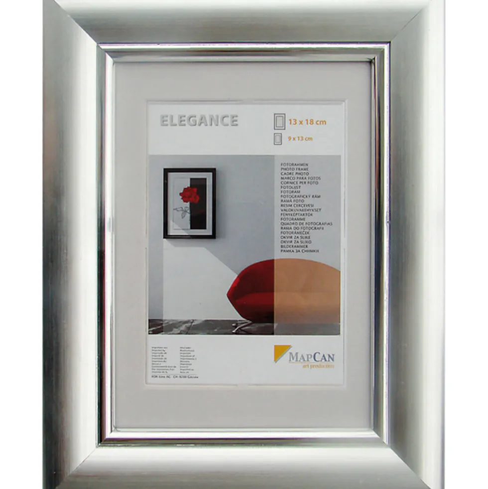 The Wall Fotorahmen Elegance 13 x 18 cm in Silber