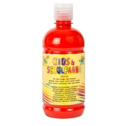 The Wall Kinderschulfarbe Tempera in Rot 500 ml