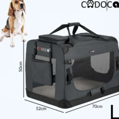 Tiertransportbox L 70 x 52 x 50 cm anthrazit
