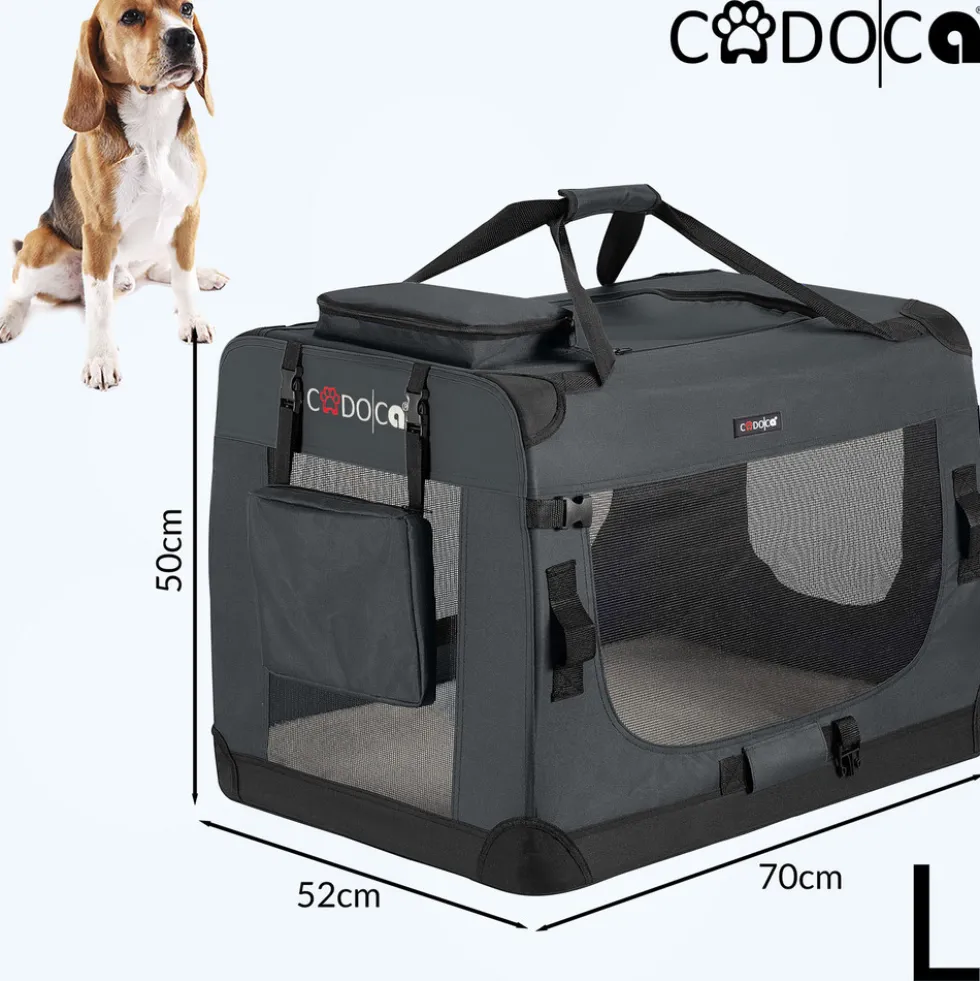 Tiertransportbox L 70 x 52 x 50 cm anthrazit