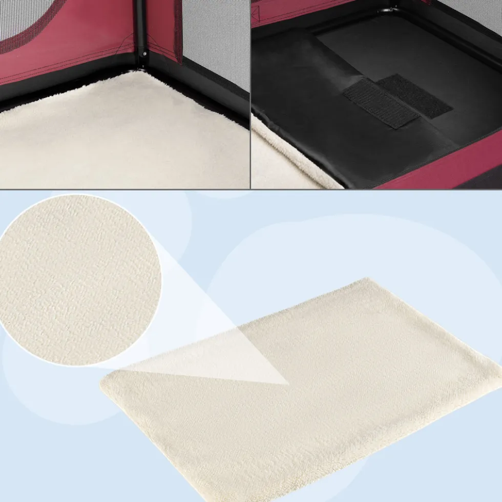 Tiertransportbox L 70 x 52 x 50 cm dunkelrot