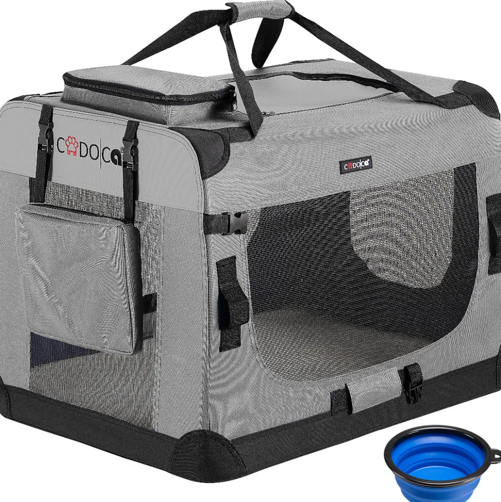 Tiertransportbox L 70 x 52 x 50 cm grau