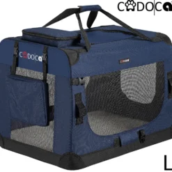 Tiertransportbox L 70 x 52 x 50 cm navyblau