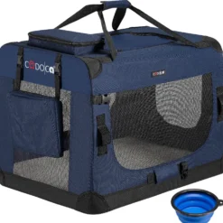 Tiertransportbox L 70 x 52 x 50 cm navyblau