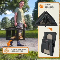 Tiertransportbox M 60 x 42 x 44 cm anthrazit