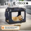 Tiertransportbox M 60 x 42 x 44 cm navyblau