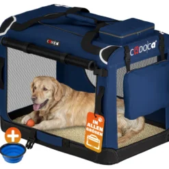 Tiertransportbox M 60 x 42 x 44 cm navyblau