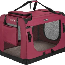 Tiertransportbox XL 82 x 58 x 58 cm dunkelrot