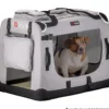 Tiertransportbox XL 82 x 58 x 58 cm grau