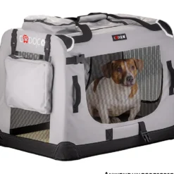 Tiertransportbox XL 82 x 58 x 58 cm grau