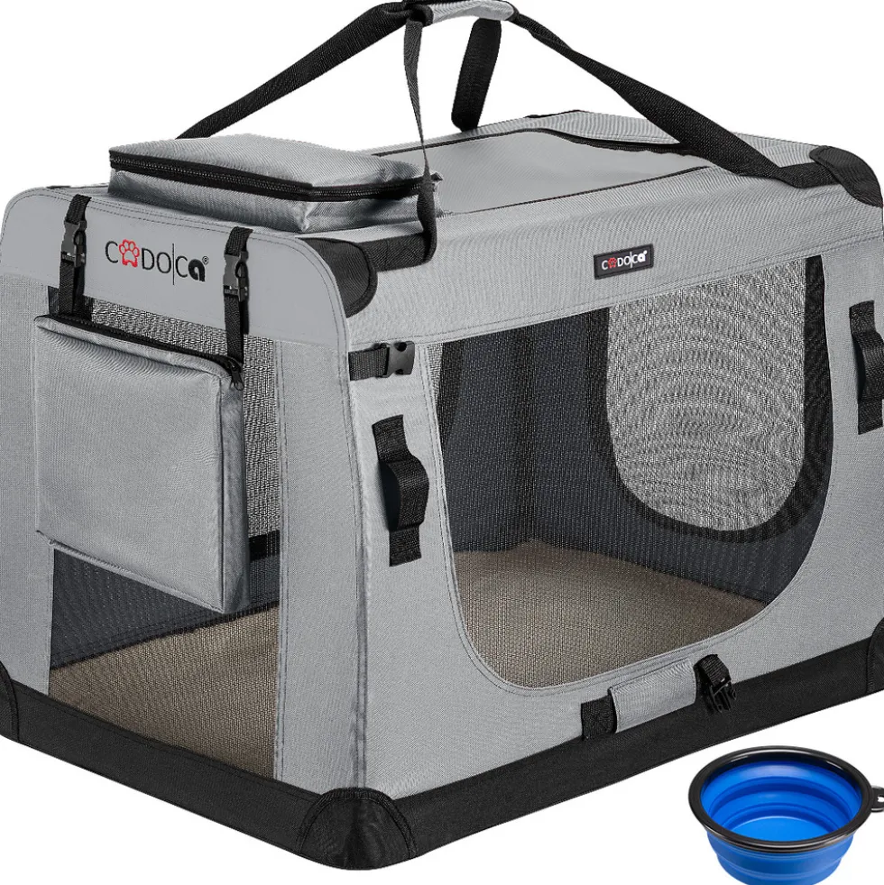 Tiertransportbox XL 82 x 58 x 58 cm grau