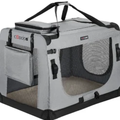 Tiertransportbox XL 82 x 58 x 58 cm grau