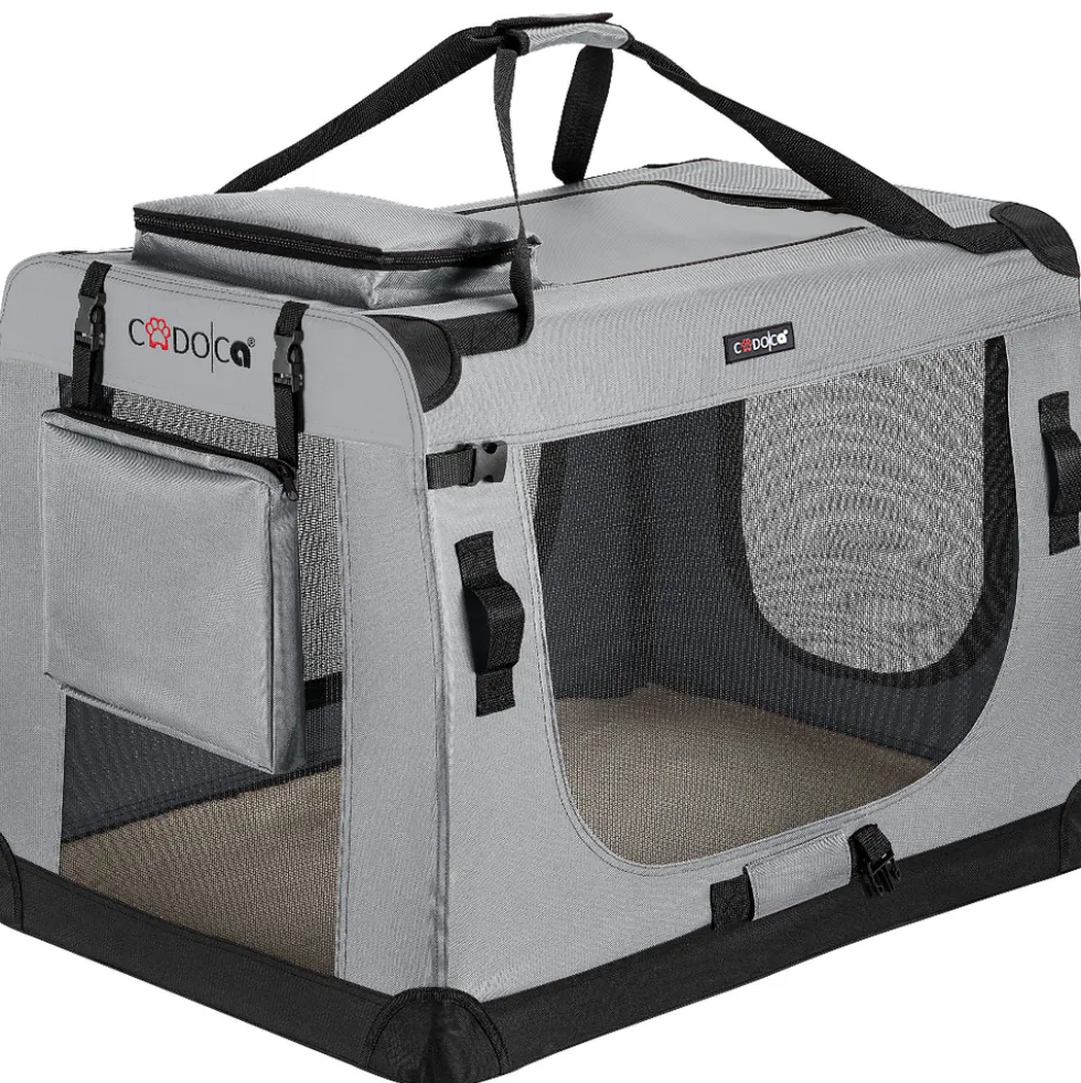 Tiertransportbox XL 82 x 58 x 58 cm grau