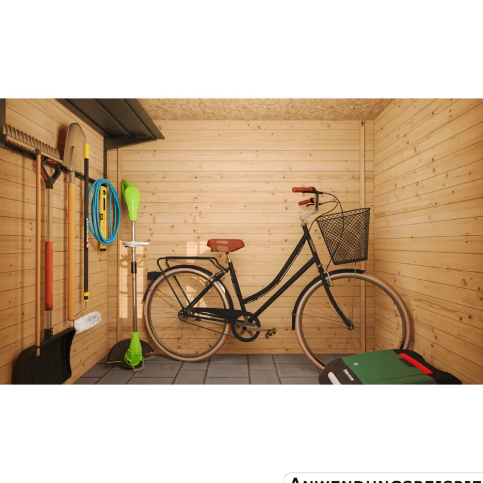 Timbela Geräteschuppen aus Holz 130 x 235 cm