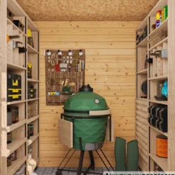 Timbela Geräteschuppen aus Holz mit Boden
