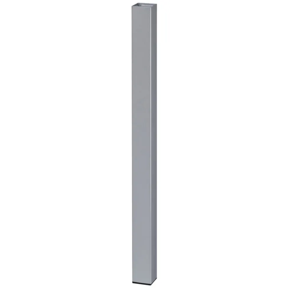 Tischbein STILT 710 x 50 x 50 mm silberfarben