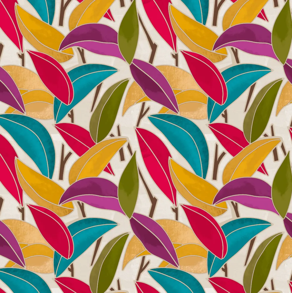 Tischdecke mit Sienna-Motiv, Meterware