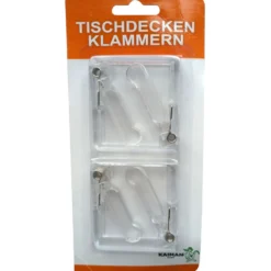 Tischdeckenklammer 4 Stück im Set mit eingebauter Festhaltefeder