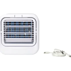 Tisch-Luftkühler mit LED‑Licht