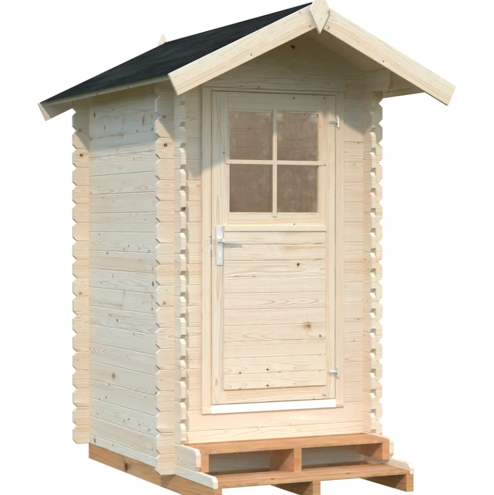 Toilettenhaus "Petteri" 1,5 m², Fichtenholz