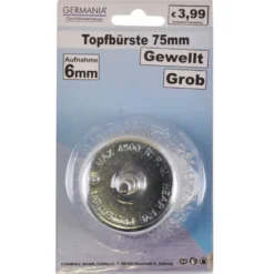 Topfbürste grob gewellt Ø75mm Stahldraht