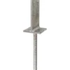 T-Pfostenträger 130 mm mit Betonanker aus Riffelstahl